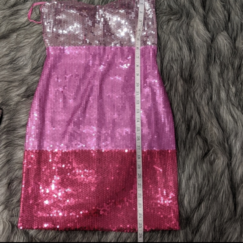 💗SOLD💗As U Wish sequined strapless dress - Picture 5 of 6